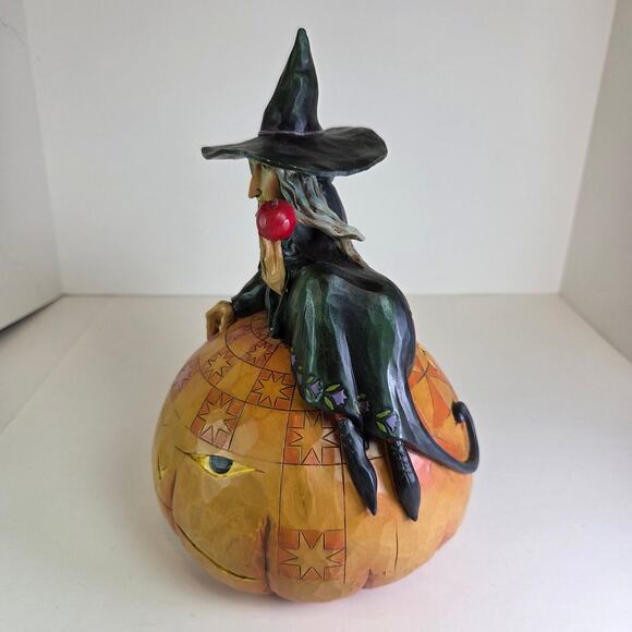 Jim Shore Heartwood Creek "Sweet and Sour" Halloween Figurine 4012605 Witch Cat - Picture 7 of 13